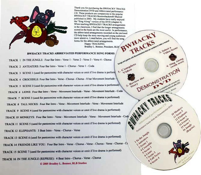 Boomwhackers "Bwhacky Tracks" Package Book/CD/DVD 3 Boomwhackers "Bwhacky Tracks" Package Book/CD/DVD