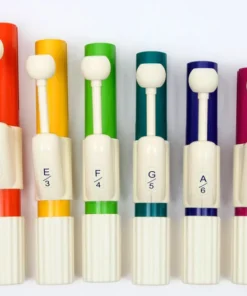 Crescendo Music Chroma-Notes Student 8-Note Diatonic Handchimes Set 6 Crescendo Music Chroma-Notes Student 8-Note Diatonic Handchimes Set