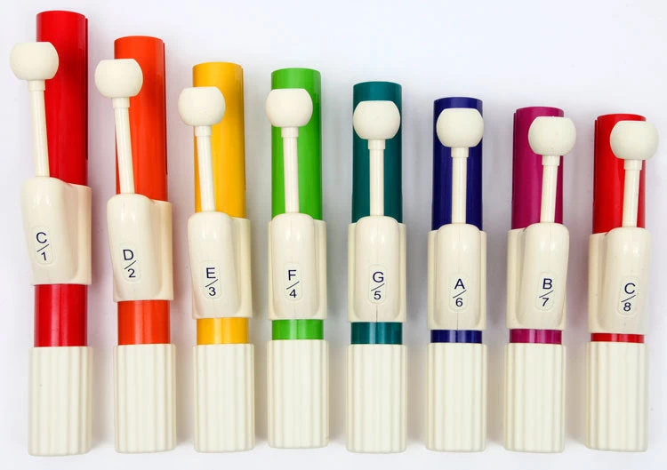 Crescendo Music Chroma-Notes Student 8-Note Diatonic Handchimes Set 4 Crescendo Music Chroma-Notes Student 8-Note Diatonic Handchimes Set