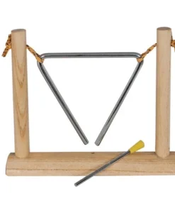 Opus Percussion Mano 6" Triangle On Wooden Stand With Striker Percussion