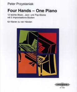 Hal Leonard PRZYSTANIAK Four Hands-One Piano: Easy Blues, Jazz & Pop