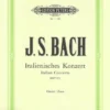 Hal Leonard BACH Italian Concerto BWV 971 Manuscript