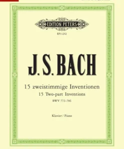 Hal Leonard 15 Two-Part Inventions BWV 772-786 Manuscript