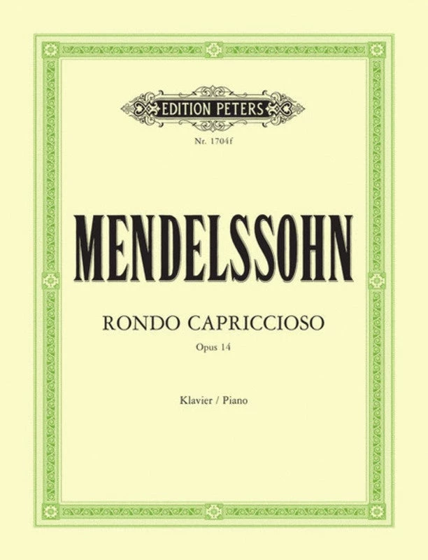 Hal Leonard Manuscript MENDELSSOHN Rondo Capriccioso Op. 14 3 Hal Leonard Manuscript MENDELSSOHN Rondo Capriccioso Op. 14