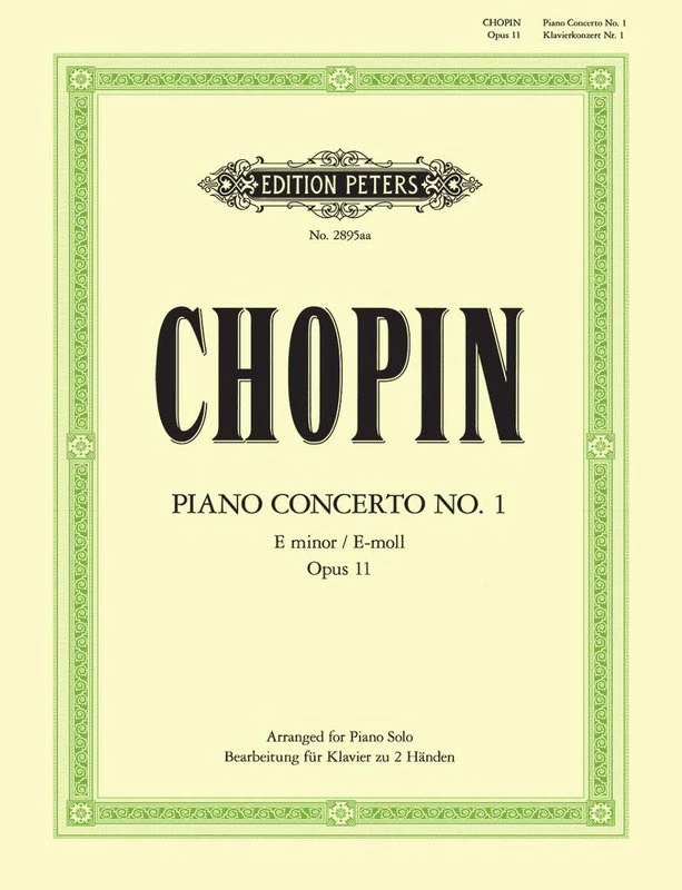 Hal Leonard CHOPIN Concerto No. 1 In E Minor Op. 11 Manuscript 3 Hal Leonard CHOPIN Concerto No. 1 In E Minor Op. 11 Manuscript