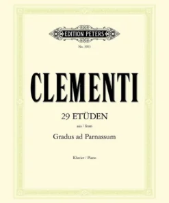 Hal Leonard CLEMENTI 29 Etudes From Gradus Ad Parnassum