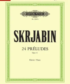 Hal Leonard Manuscript SKRJABIN 24 Preludes Op. 11