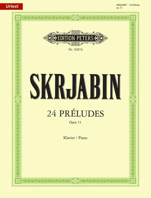 Hal Leonard Manuscript SKRJABIN 24 Preludes Op. 11 3 Hal Leonard Manuscript SKRJABIN 24 Preludes Op. 11