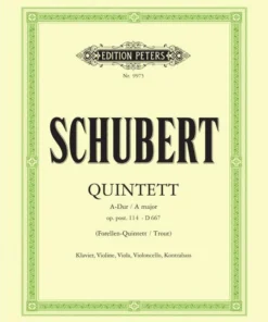 Hal Leonard Quintet In A 'Trout' Op. 114 D667