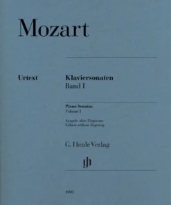 Alfred Manuscript Mozart Piano Sonatas Vol 1 Henle Verlag