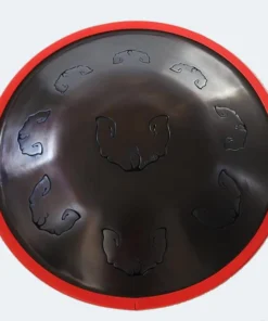 Crescendo Music Percussion QEP Music 20" Hand Pan Drum D Minor Black (excl. Stand)