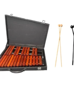 Crescendo Music Percussion QEP Music 25 Note Wooden Xylophone Padauk Wood W/ Case