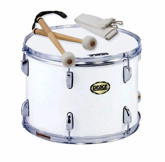Crescendo Music Percussion Peace 12-Lug Marching Tenor Drum In White (14 X 10") 3 Crescendo Music Percussion Peace 12-Lug Marching Tenor Drum In White (14 X 10")