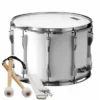 Crescendo Music Peace Deluxe 8-Lug Marching Tenor Drum In White (14 X 10") Percussion 1 Crescendo Music Peace Deluxe 8-Lug Marching Tenor Drum In White (14 X 10") Percussion