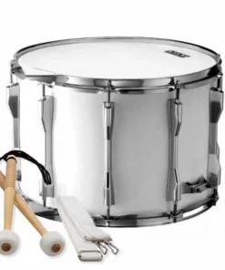 Crescendo Music Peace Deluxe 8-Lug Marching Tenor Drum In White (14 X 10") Percussion