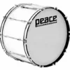 Crescendo Music Peace 10-Lug Marching Bass Drum In White (26 X 10") Percussion