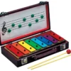Opus Percussion 8-Note Resonator Bell Set In Wooden Case With Beaters & Magnetic Music Board