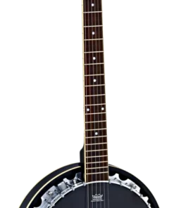 Crescendo Music Ortega Raven Series 6 String Banjo Electric Folk & Native