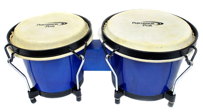 Percussion Plus 6 & 6-3/4" Wooden Bongos In Gloss Lacquer Finish In Bongo Bag 4 Percussion Plus 6 & 6-3/4" Wooden Bongos In Gloss Lacquer Finish In Bongo Bag