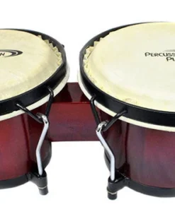 Percussion Plus 6 & 6-3/4" Wooden Bongos In Gloss Lacquer Finish In Bongo Bag 8 Percussion Plus 6 & 6-3/4