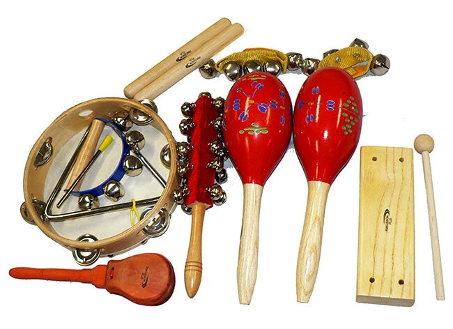 Crescendo Music Percussion Plus 9-Piece Percussion Set In Carry Bag 3 Crescendo Music Percussion Plus 9-Piece Percussion Set In Carry Bag