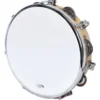 Percussion Plus 10" Wooden Tuneable Tambourine With 8-Single Rows Of Jingles