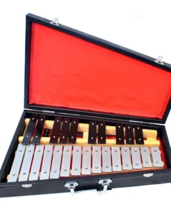 Percussion Plus 25-Note Glockenspiel In Black Wooden Case