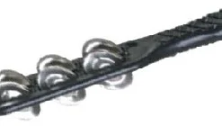 Percussion Plus Jingle Shake With 3-Double Rows Of Jingles In Black