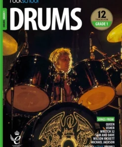 Crescendo Music Manuscript Rockschool Drums Debut To Grade 8 (2018-2024)