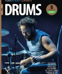 Crescendo Music Rockschool Classic Drums Grade 1 To Grade 8 Manuscript