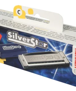 Hohner Silver Star 10-Hole Diatonic Harmonica Folk & Native