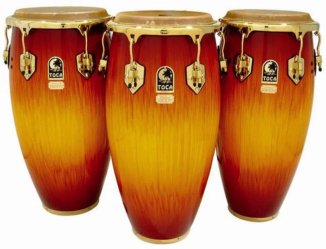 Percussion Toca LE Series 11-3/4" Wooden Conga In Firestorm 4 Percussion Toca LE Series 11-3/4" Wooden Conga In Firestorm