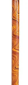 Crescendo Music Toca Duro Didgeridoo 49" Orange Swirl Design Folk & Native