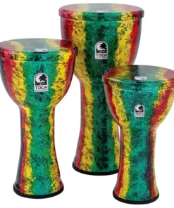 Toca Lightweights Series Hand Drum In Rasta (3 Sizes) Percussion