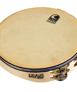 Toca Players SeriesWooden 10" Tambourine With Head & Double Row Of Jingles