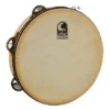 Toca Players Series Wooden 9" Tambourine With Head Percussion 1 Toca Players Series Wooden 9" Tambourine With Head Percussion