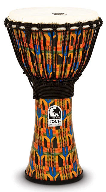 Crescendo Music Toca Freestyle 2 Series Djembe 10 Inch Kente Cloth 3 Crescendo Music Toca Freestyle 2 Series Djembe 10 Inch Kente Cloth