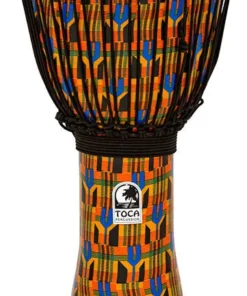 Crescendo Music Toca Freestyle 2 Series Djembe 12 Inch Kente Cloth