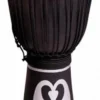 Crescendo Music Percussion Toca Street Carved Series Wooden Djembe 12" Synthetic Head In Black Sand