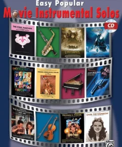 Crescendo Music Easy Popular Movie Instrumental Solos Clarinet Book / CD