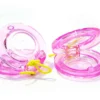 Crescendo Music Pair Of Pink Transparent Castanets 1 Crescendo Music Pair Of Pink Transparent Castanets