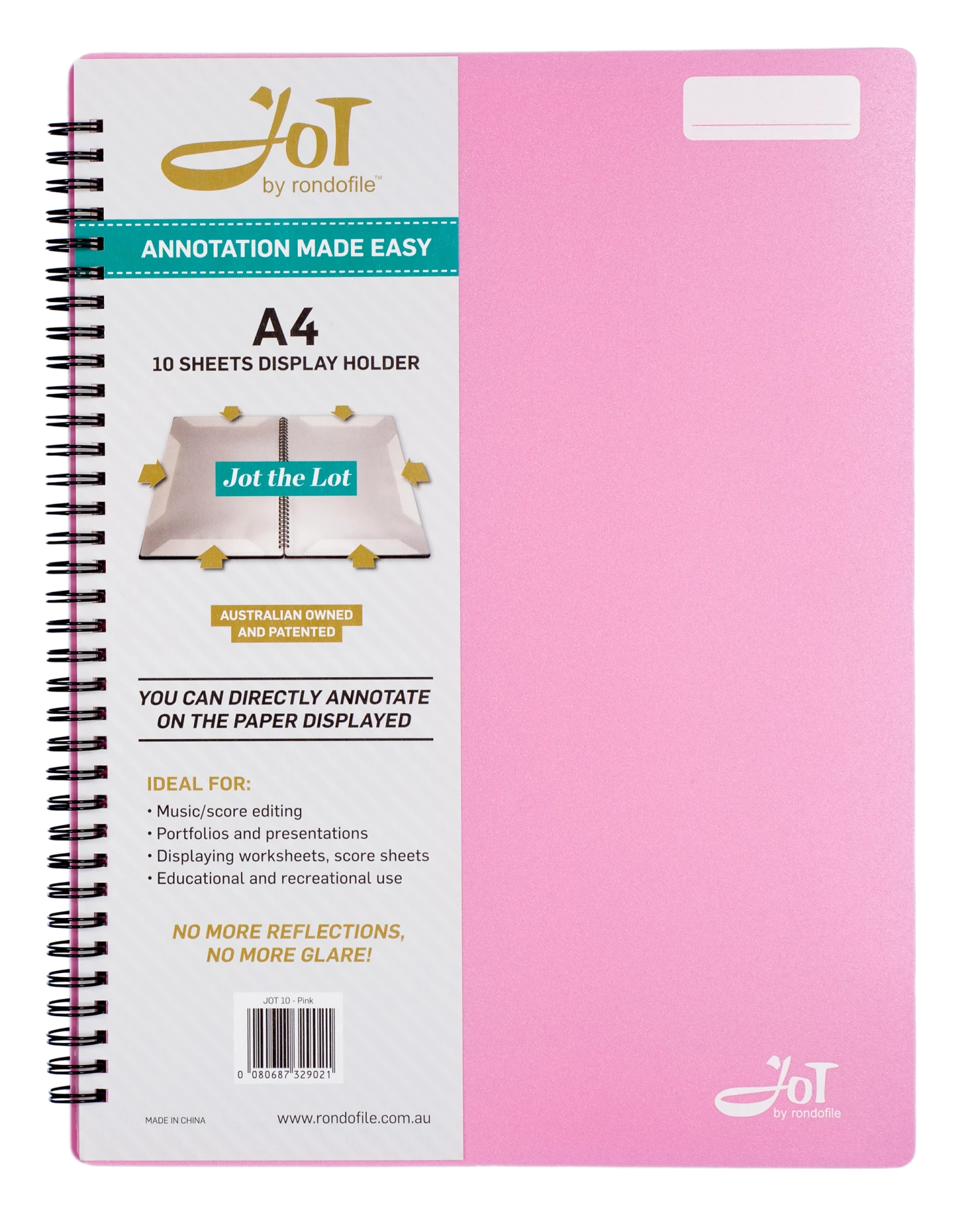 Crescendo Music Manuscript Rondofile Jot With Pink Cover (10 Sheets) 3 Crescendo Music Manuscript Rondofile Jot With Pink Cover (10 Sheets)